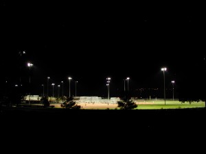 Shielded Lights at Flagstaff Thorpe Ballfield